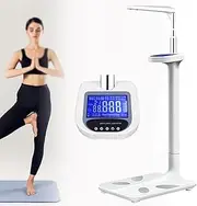 Height Body Fat Analyzer, Physician Body Weight Scale Tool, LCD Display Electronic Height and Weight Scale, Suitable for Gym, Hospital