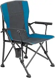 Camping Chairs Lightweight Folding Camping Chair High Back Padded Lawn Chair with Arm Rest Cup Holder Portable Carrying Bag Portable Folding Chair