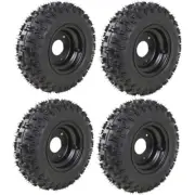 4Pack 4.10-6 Tire 3 Stud Rim Wheels For Go Kart Quad Buggy Lawn Mower Golf Cart