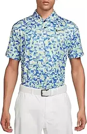 [Nike] Dri-FIT Tour Men's Golf Polo, Light Photo Blue/Black, L Regular US