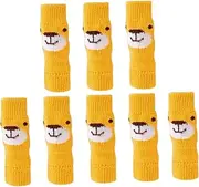 PartyKindom 2Sets Cute Non Slip Dog Leg Socks for Dogs Adorable Cartoon Design Joint Protection Covers for Puppies Pet Leg Decor Yellow