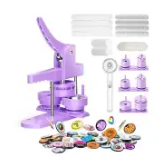 300pcs Button Pin Maker Machine Multiple Sizes 1''+1.25''+2.25'' Badge Button...