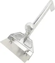MERRYHAPY Ergonomic Long Handle Barbecue Griddle Scraper Multi-use Stainless Steel Scraper Tool Easy to Remove Grease and Buildup