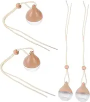 [Parliky] 4Pcs Car Hanging Perfume Pendant Aromatherapy Diffuser with Bottle and Cap Stylish Auto Essential Oil Diffuser for Home and Vehicle Decor