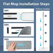 Flat Squeeze Mop and Bucket 360 Rotating Hand Free Wringing Floor Lazy Mop Clean