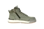 Hard Yakka Mens 3056 Zip Side Safety Work Boot Y60203 - Olive