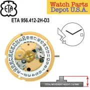 Genuine ETA 956.412 Swiss Made Quartz Movement, (Multiple Variations) - NEW!