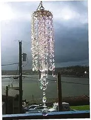 Premium Wind ChimesCrystal Wind Chimes Colorful Stunning Sparkling Windchimes for Outdoor Hanging Decor,Garden Decoration