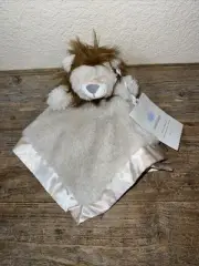 Cloud Island Lion Plush Baby Security Blanket Lovey Satin Soft NEW NWT Tan Brown