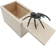 Funny Scare Box Wooden Prank Spider Hidden in a Case Joke Toy