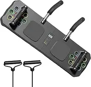 Pushup Board for Men | Ab Board Workout - Fitness Supplies with Tensile Rope And Timer, Exerciser Trainer Board, Pilates Equipment for Abdominal & Core Strength Training
