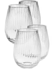 [Hottie] Ollie Tumbler Glasses Set 4 Piece in Clear