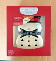 Yankee Candle Scenterpiece Cup Wax Warmer JACK FROST Snowman With Timer NIB