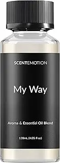 [SCENTEMOTION] My Way Diffuser Oil Inspired by The 1 Miami Beach Scent - 120mL, 4.05 fl oz - Luxury Scent for Diffusers with Notes of Cardamom, Leather, Lemon and Iris | Aromatherapy Fragrance Oil Blend