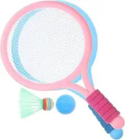 Mipcase 1Set Tennis Racket of Badminton Rackets for Outdoor Fun Durable Material Lightweight Comfortable Grip Enhances Hand Eye Coordination Parent Interaction