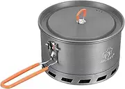 Bulin Camping Pot Camping Coffee Tea Kettle 2.1L Heat Exchanger Pot Lightweight Aluminum Water Kettle Portable Teapot Backpacking Cook Pot Outstanding Boil Times & Save Fuel Outdoors