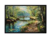 Along The Way landscape Framed Framed Art Print