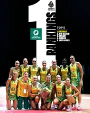 AUSTRALIAN DIAMONDS NETBALL TEAM PLAYER POSTER, FREE POST,BARGAIN,1,CHAMPIONS