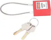 Depisuta Lockout Tagout Lock, Safety Lockout Padlock, Energy Isolation Lock with 12pcs Insert Cylinder and Anti Slip Pattern for Equipment Locking
