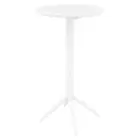 Sky Round Folding Bar Table 24 inch White