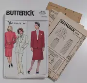 Butterick #4019 1986 Evan-Picone Pattern Misses' Jacket Skirt & Pants 8,10,12