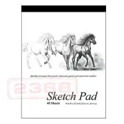 40 Sheets premium quality Sketch Book Paper Pad 9" × 12" (22.8cm × 30.4 cm)