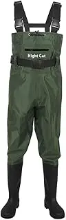 [Night Cat] Fishing Wader for Men Women Waterproof Hunting Chest Wader with Boots Belt Breathable Lightweight