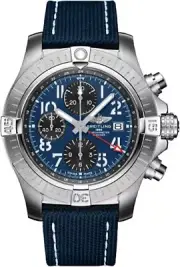 Breitling Avenger Chrono Date GMT Self-Winding Brushed Men's Blue Dial Watch