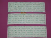 Vapon Topstick 1" X 3"The Original "MENS GROOMING TAPE" Clear,Double Sided 50 pc