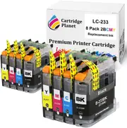 8 Pack (2BK,2C,2M,2Y) Compatible Ink for Brother LC-233 LC233 for Brother DCP J4120DW J562DW MFC J4620DW J480DW J5320DW J5720DW J680DW J880DW