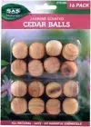 SAS Cedar Moth Balls - Jasmine Scented, 16 Pack - Pest Control Solution