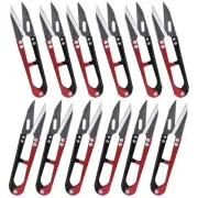 12 Pack Yarn Thread Craft Scissors Cutters for Sewing, 4.3 Inch Mini Small Sn...