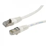 Dynamix PLW-AUGS-0 Cat6A RJ45 Patch Lead - 50cm - White S/FTP - Shielded - 10G - 26AWG - Slimline - 500MHz - Gold Plated [PLW-AUGS-0]