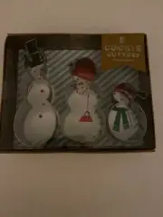 Meri Meri Snowmen Cookie Cutters Set 3 Graduated Sizes NIB