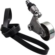 Drive Fan Belt And Tensioner Assembly Compatible For Nissan Navara D22 With ZD30 Engine