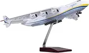 Pre-Built Model Aircraft 42cm Scale Model Airplane 1:200 Ukraine Russia Mriya for Antonov An-225 Blizzard Transport Aircraft with Stand Miniature Airplane Model(An-225)