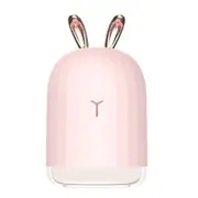 318 2W Cute Rabbit USB Mini Humidifier Diffuser Aroma Mist Nebulizer with LED Night Light for Office, Home Bedroom, Capacity: 220ml, DC 5V