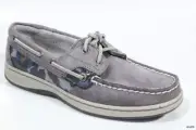 new SPERRY Top-Sider womens 'Bluefish' Gray Leather flats boat shoes size 5