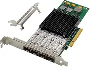PClE X8 BCM57840 4 Port Server Network Card 10G SFP+ Fiber Network Card PCI-Express Ethernet Network Card