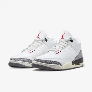 【NIKE 耐吉】AIR JORDAN 3 RETRO WHITE CEMENT REIMAGINED 白水泥 男鞋(DN3707-100)