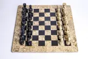Marble Chess Set Handmade Chess Pieces Chess Board set 16" x 16"