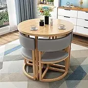 Modern Round Table and Chair Set for Office Reception and Home Leisure Area Stylish Small Table for Lounge and Living Room Decor Barrel Orange Dining Set.