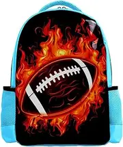 VTGHDEEQ Travel Backpack for Women,Backpack for Men,American Football in Fire,Backpack, O4io7afzvask, 10.5x8x16.5 in