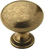 AmerockBP53005BBAllison ValueAllison Value 1-1/4 in (32 mm) Diameter Burnished Brass Cabinet Knob,Burnished Brass