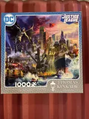 Thomas Kinkade - DC Comic Justice League - 1000 Piece Jigsaw Puzzle - NIB