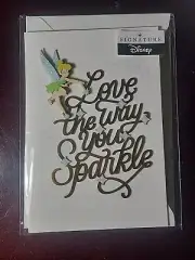 Disney Hallmark Signature Birthday Card - Tinkerbell Sprinkling Pixie Dust