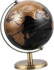 Globe Desktop Earth Globe Office Desk Ornament Home Desk Decor Home Decor Sphere Stand Desktop Ornament Table Decoration Golden Metal
