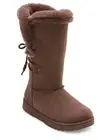 NWT Womens Winter Boots Arizona Shaw Flat Heel Faux Fur Tan Truffle Lace Up sz 9