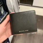 💕現貨💕［美國代購正品🇺🇸］MICHAEL KORS MK 男款 素面 防刮皮革 短夾