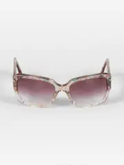 Pink & Green Oversized Square Sunglasses